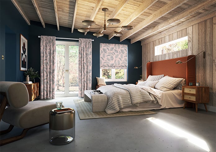 Pampas Grass, Sorbet - Motorised Roman Blind - Image 6